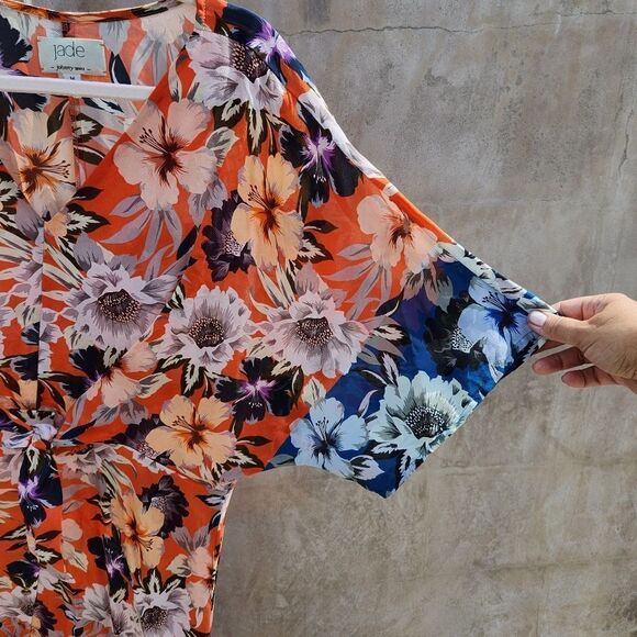 Johnny was Kade tie front kimono sleeve floral dress - Picture 7 of 9